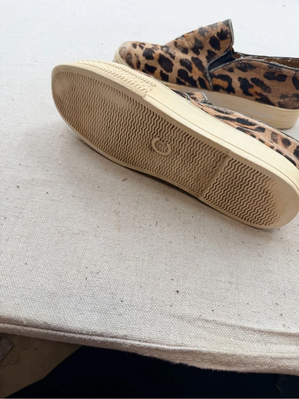 Cynthia Rowley Leopard Print Leather Sneakers